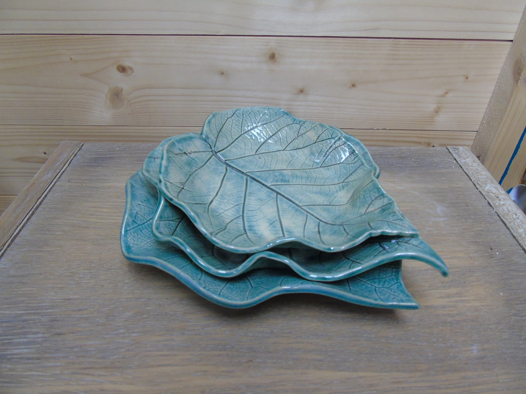 Set van 3 bladschalen