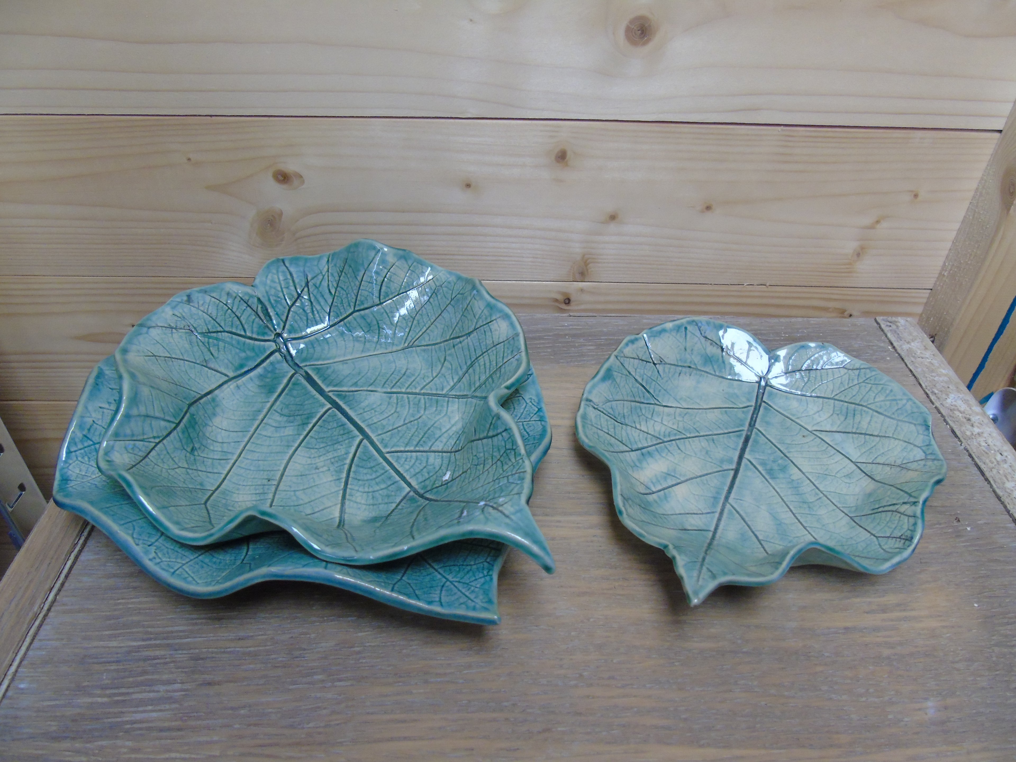 Set van 3 bladschalen