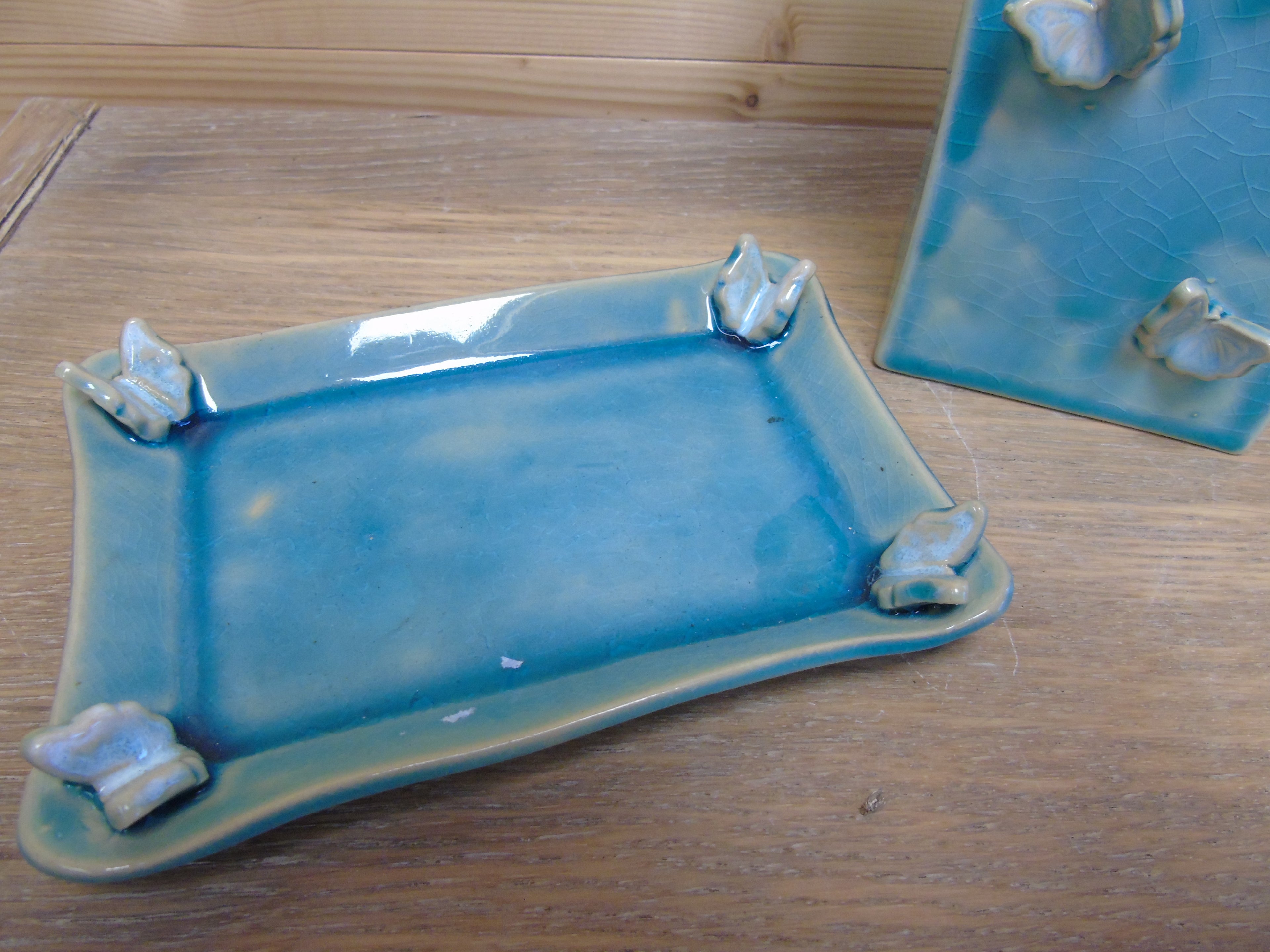 Set vaasje met vlinders