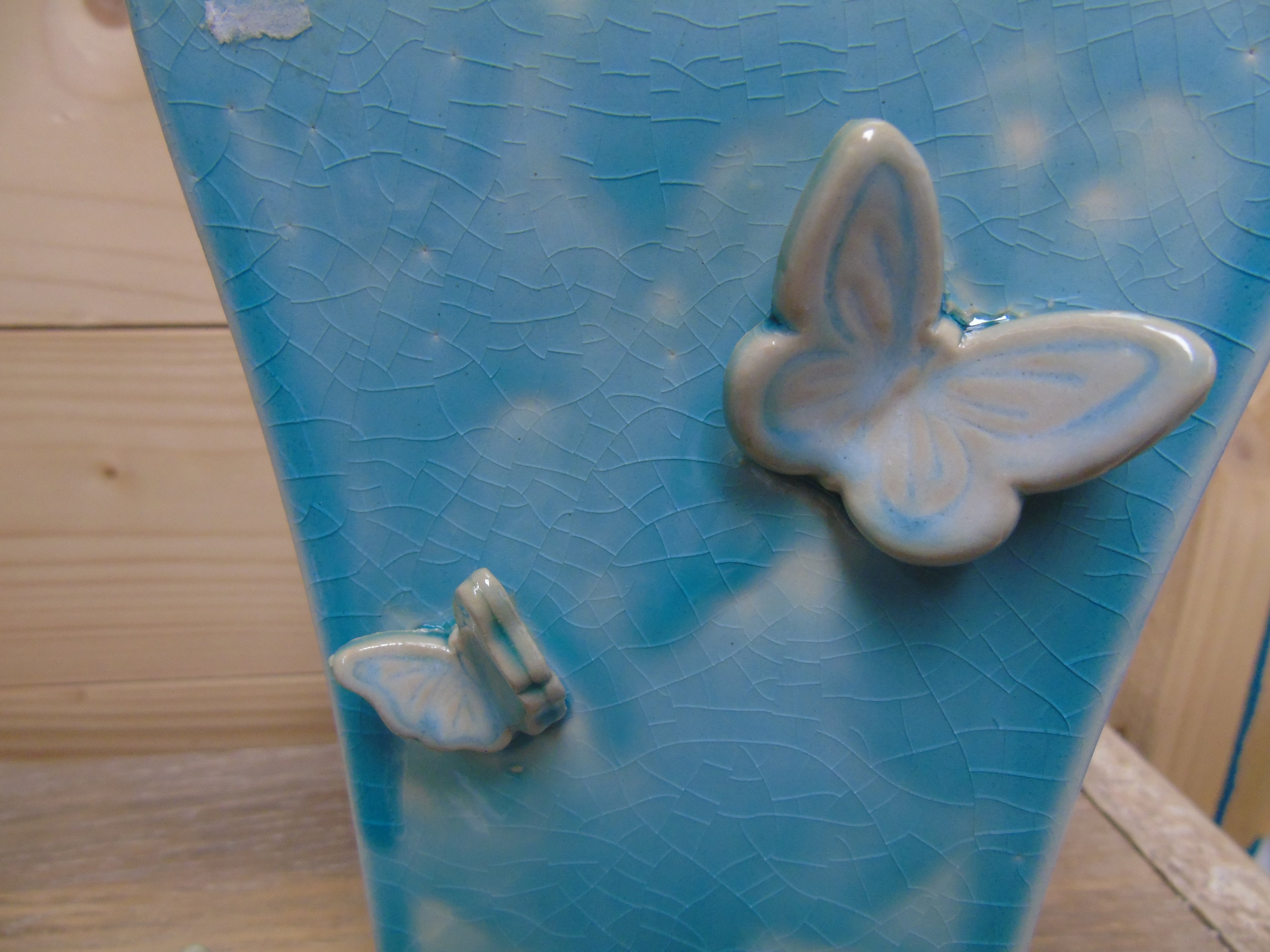 Set vaasje met vlinders